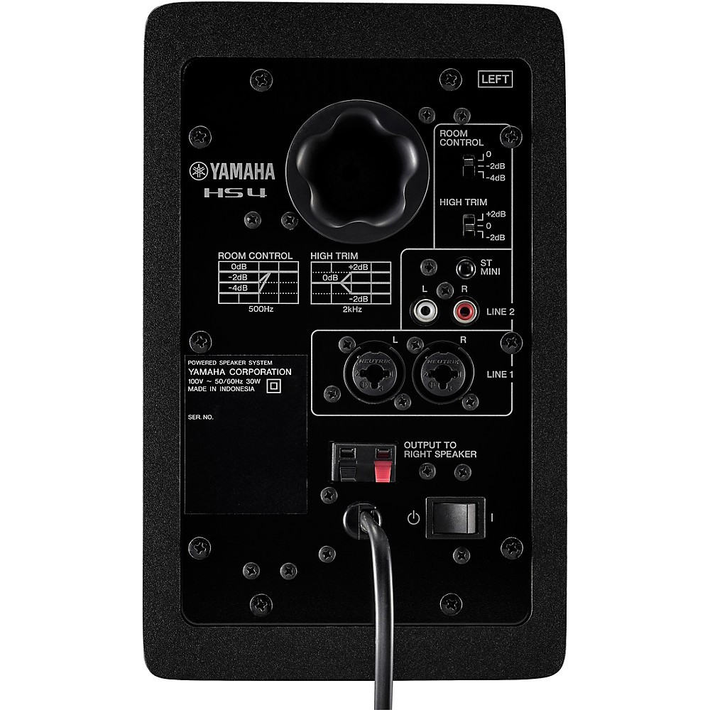 Yamaha HS4 4.5" Black Powered Studio Monitors (Pair)