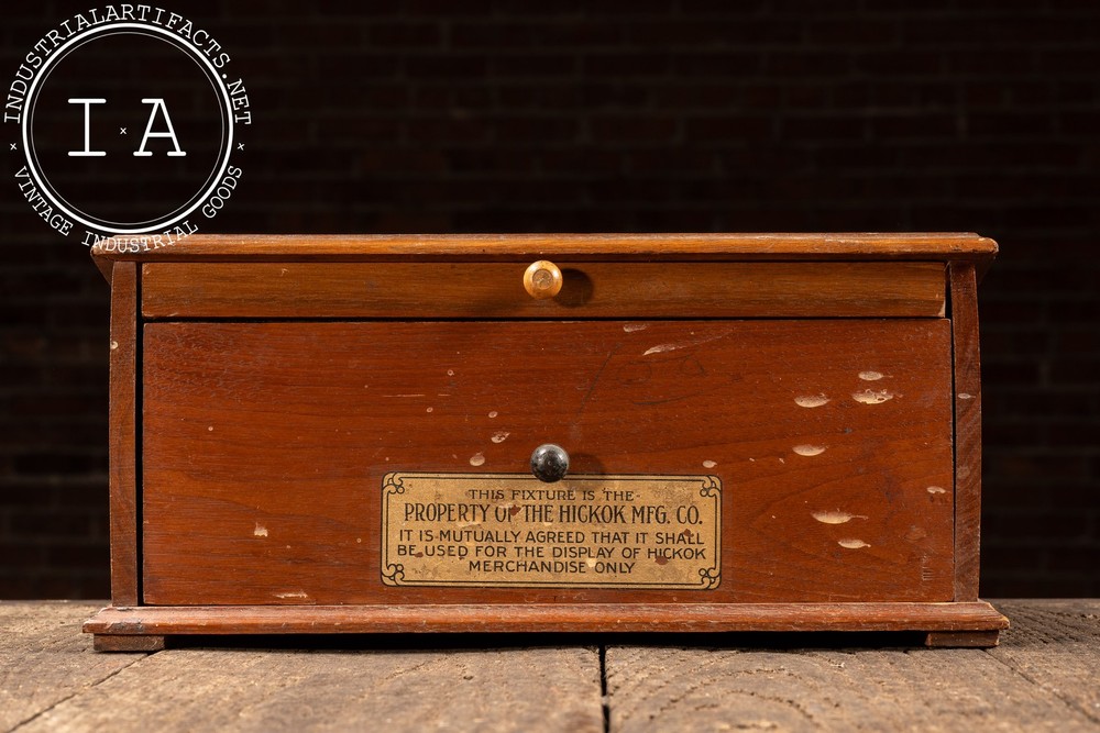 Antique "Hickok" Belt Buckle Display Case