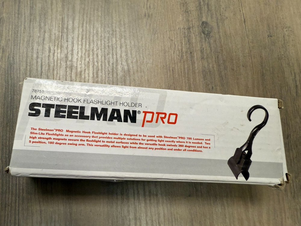 Steelman Pro Magnetic Hook Flashlight Holder 78751