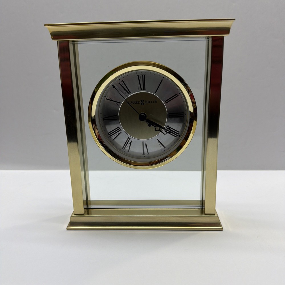 Howard Miller 645754 Monticello Brass Tabletop Clock