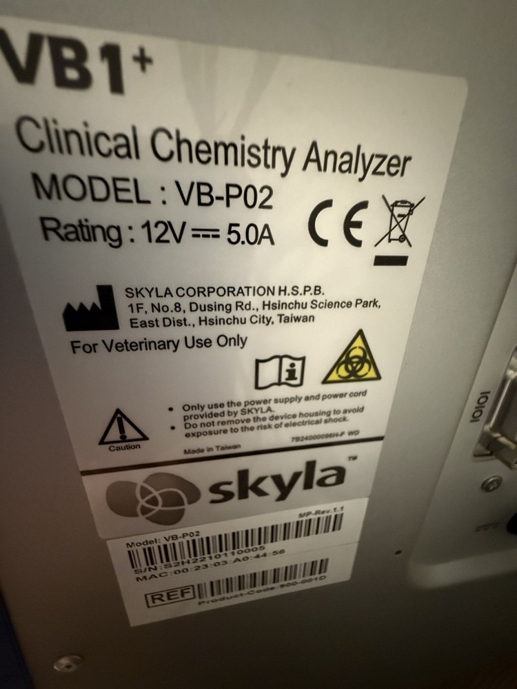 Skyla VB-P02 Veterinary Biochemistry Analyzer