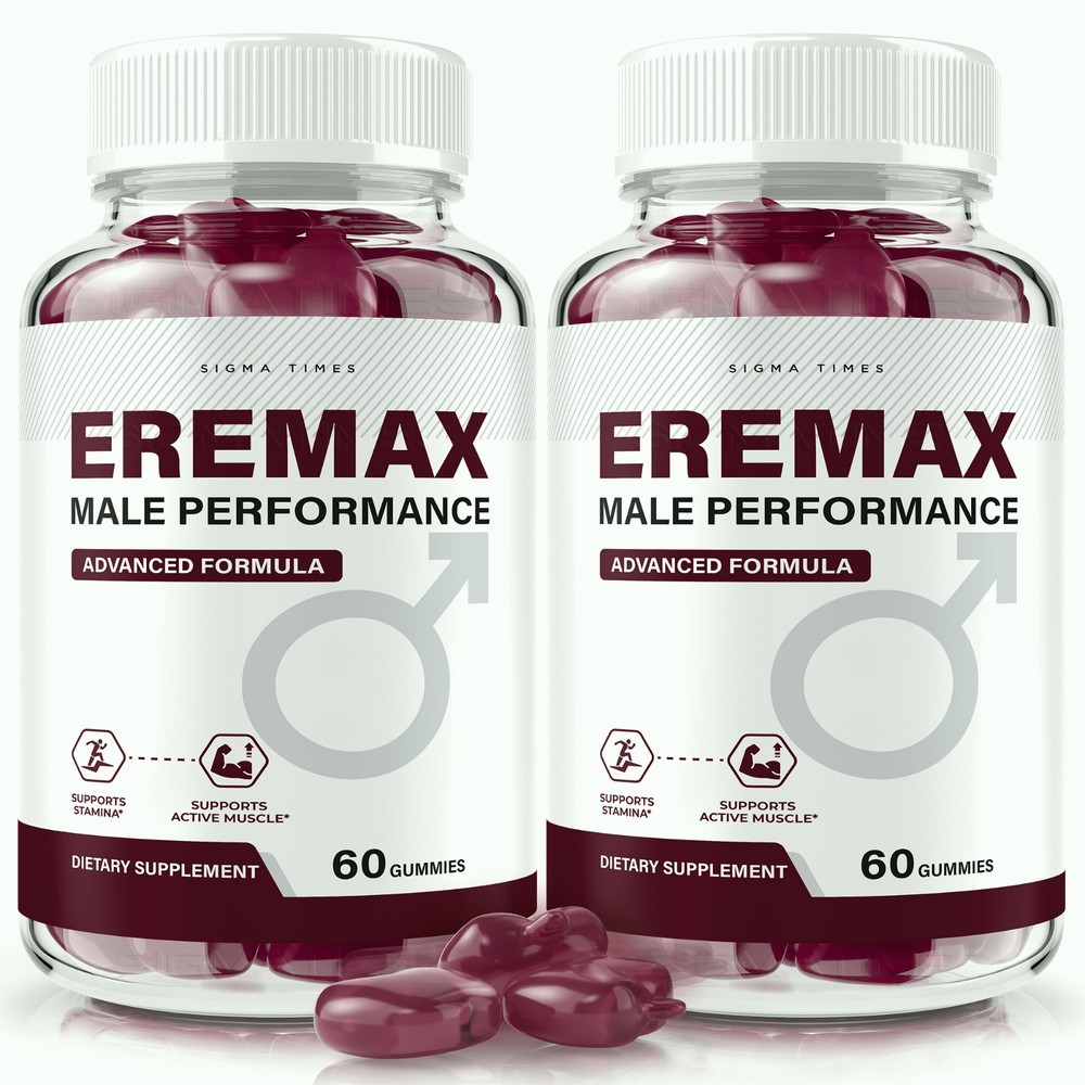 Eremax Gummies – Men’s Vitality & Performance Support Supplement  -2 Pack