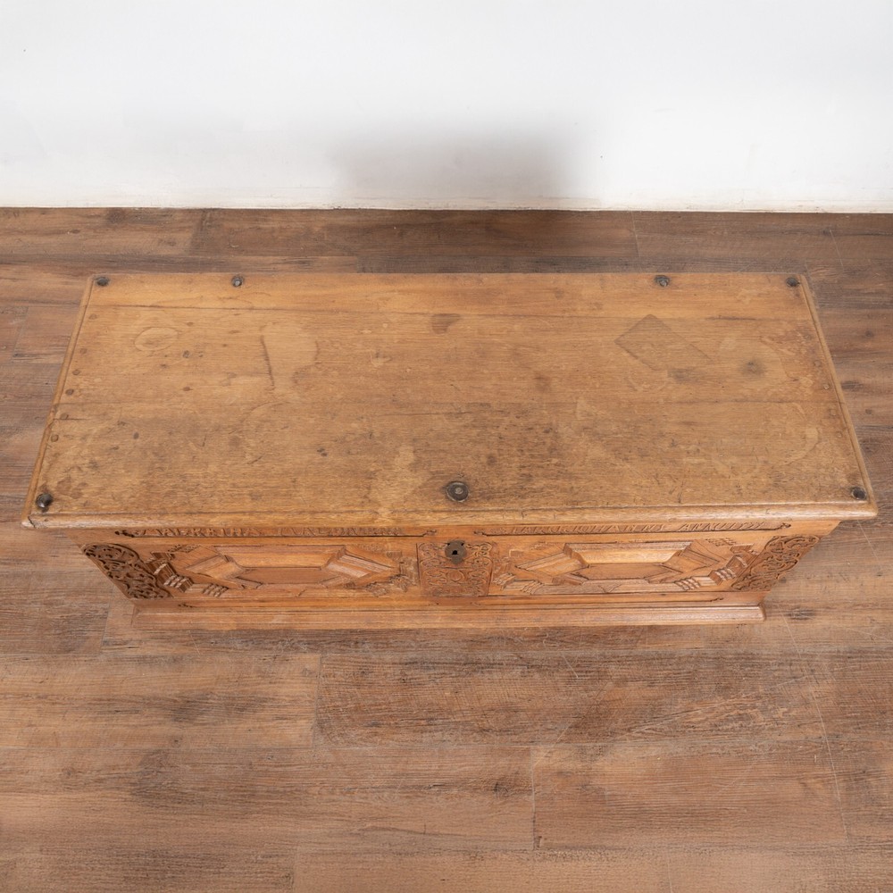 18th Century Oak Trunk or Coffer, Denmark