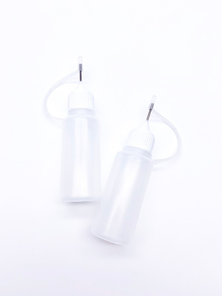2 x 15ml Precision Tip Glue Applicator Bottle Empty Ideal for Quilling