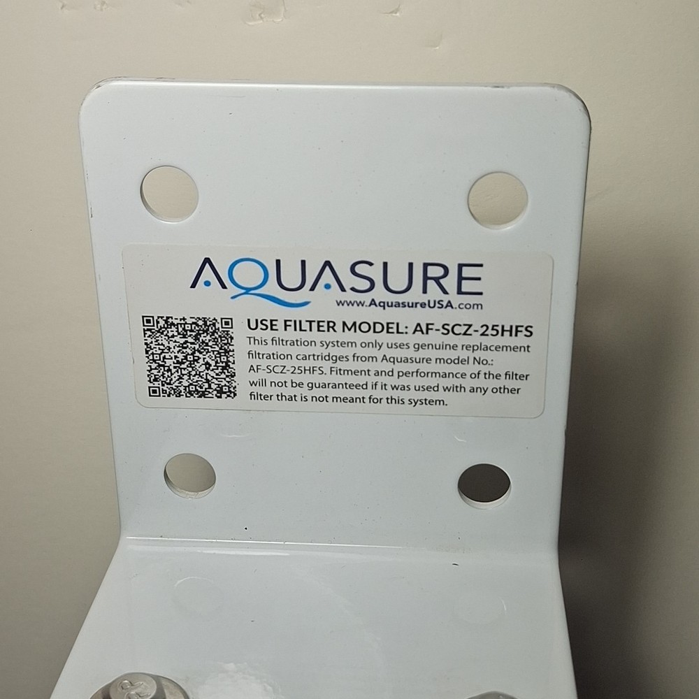 Aquasure Under Sink Water Filter System with AF-SCZ-25HFS Filter Included