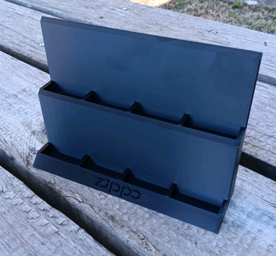 Zippo Lighter Display Stand - Holds 8 Lighters