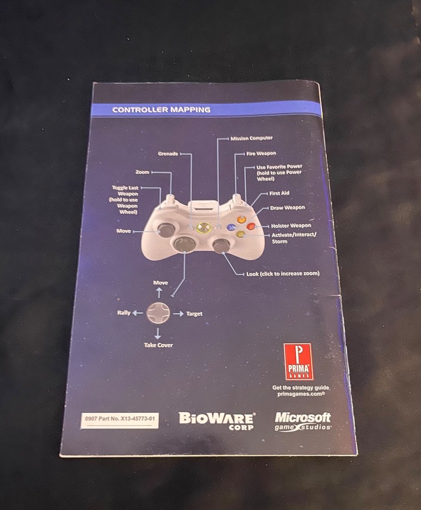 Mass Effect Xbox 360 Manual Only