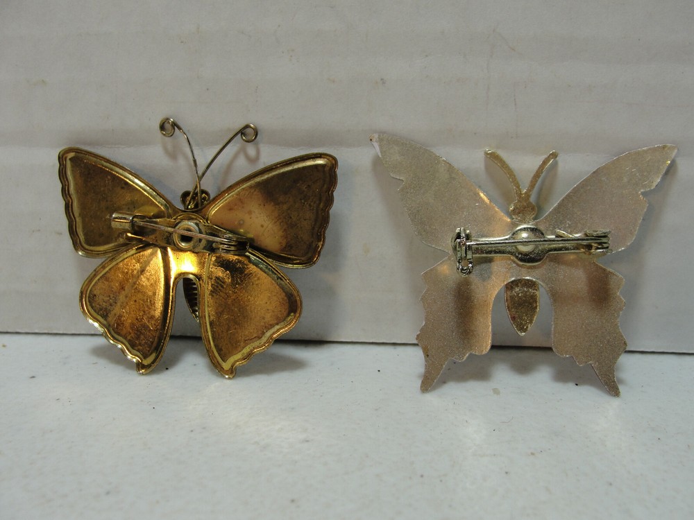 2 Butterfly Lapel Pins