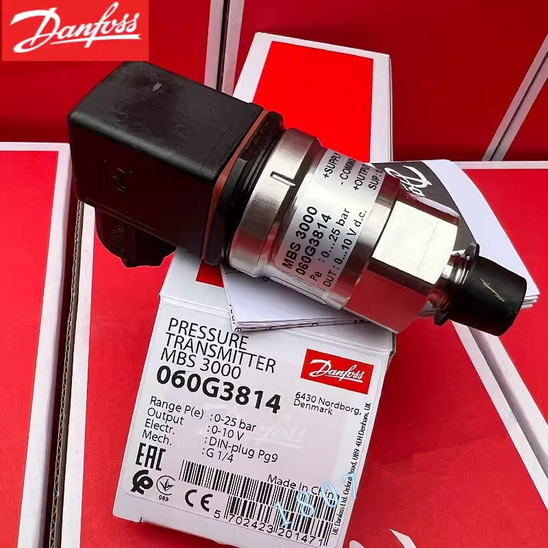 1pcs Danfoss Pressure Transmitter Sensor MBS3000 060G3814 0-25bar