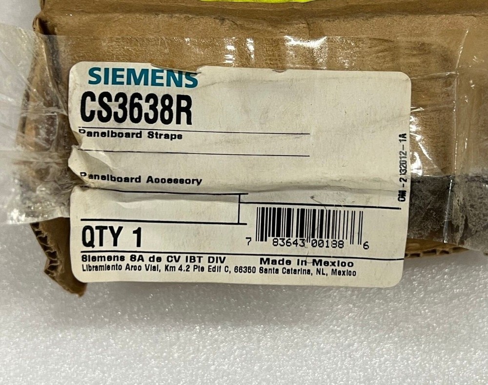 Siemens Panelboard Straps CS3638R