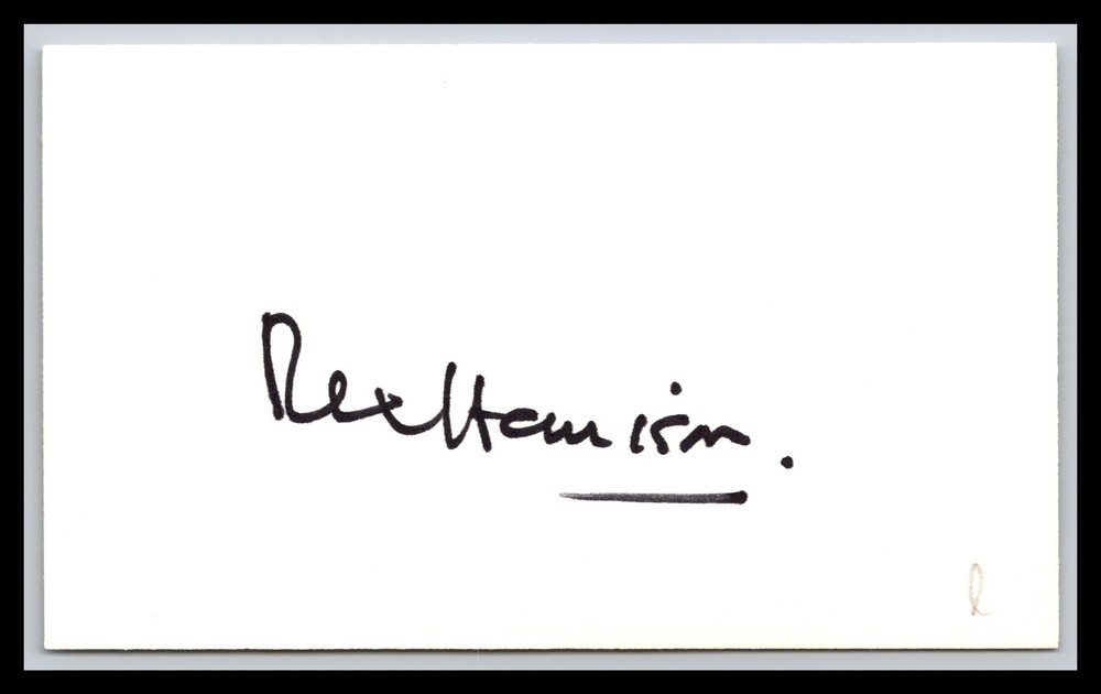 Rex Harrison - Actor - 3x5 Card - Signed / Autograph (e)