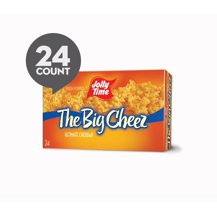Cheddar cheese microwave popcorn snack bags