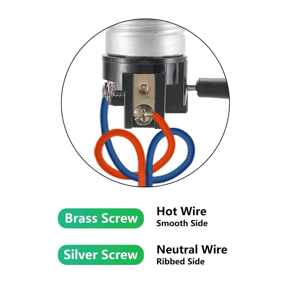 3 Way Lamp Socket Replacement,E26/E27 Light Repair White