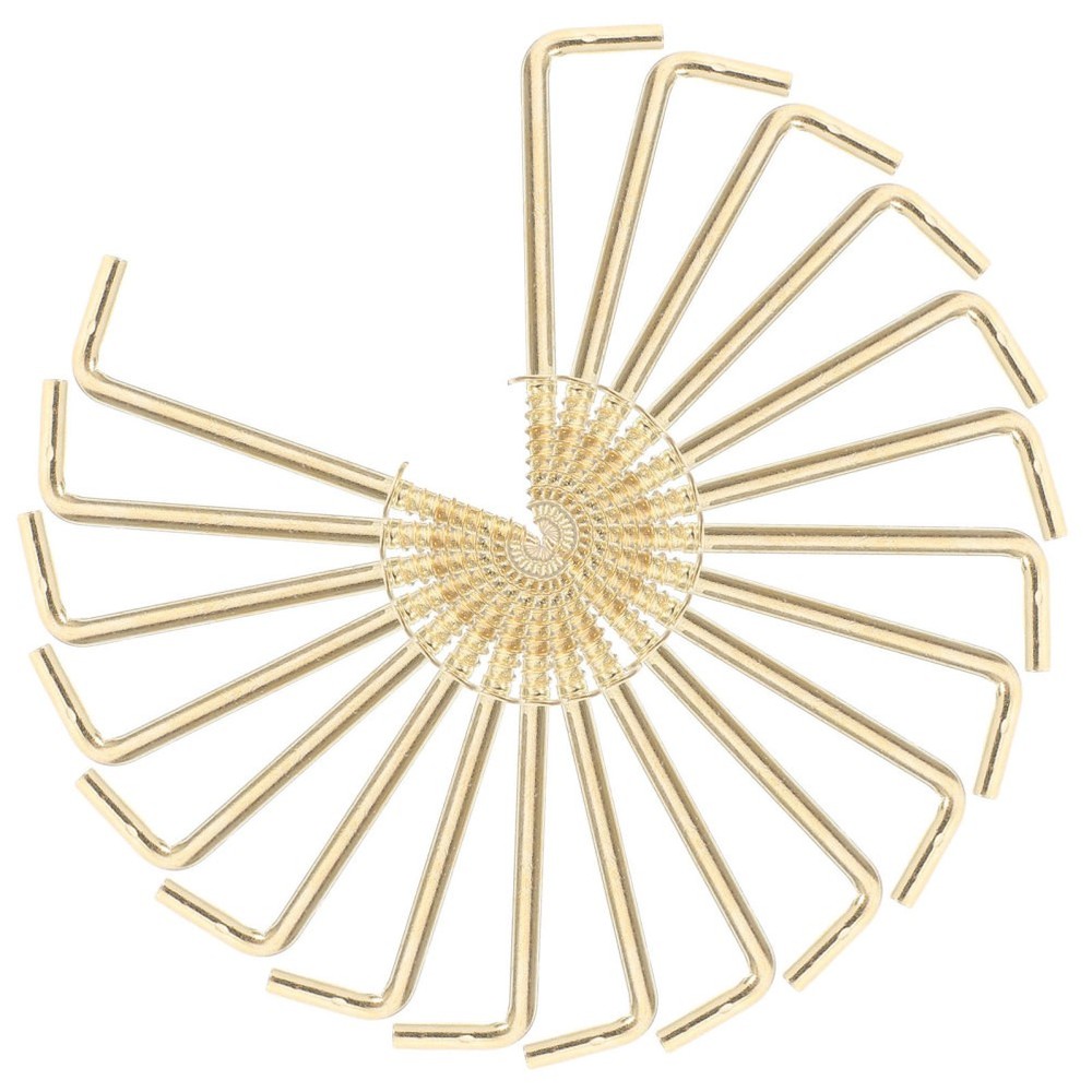 30 Pcs Right Angle Hook Hanging Hooks for Workplace Shaped Frame