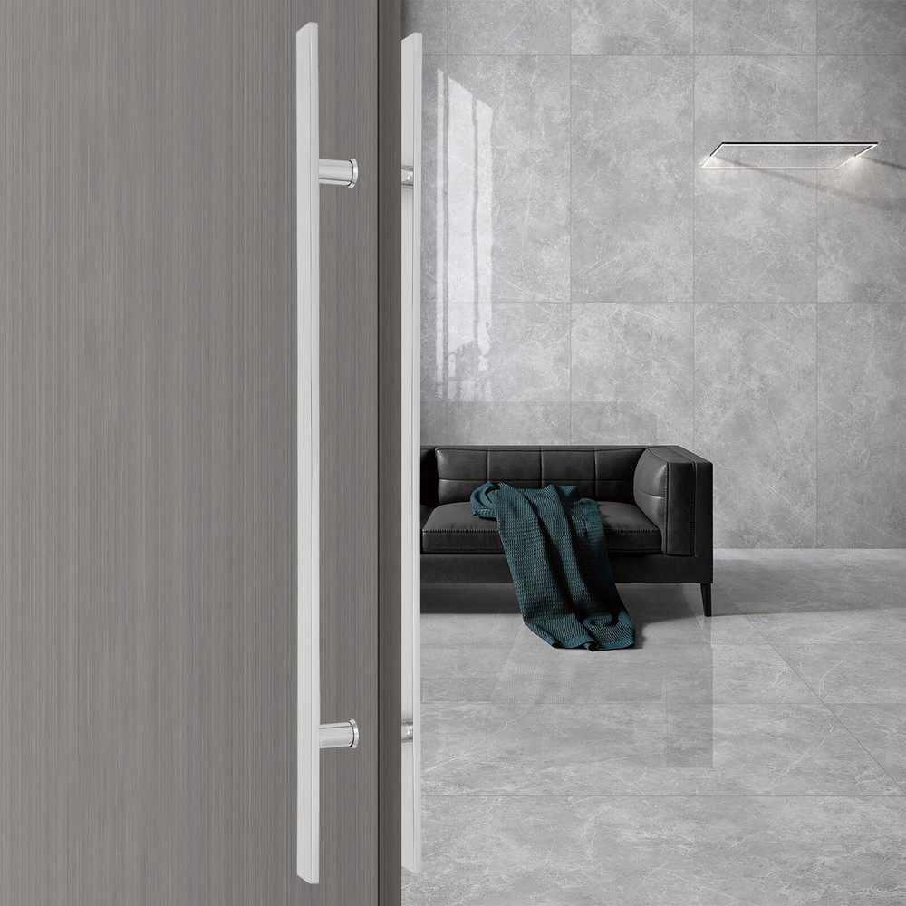 Pair of Pull Push Sliding Barn Door Handles, Commercial H Shape Door Pull Handle