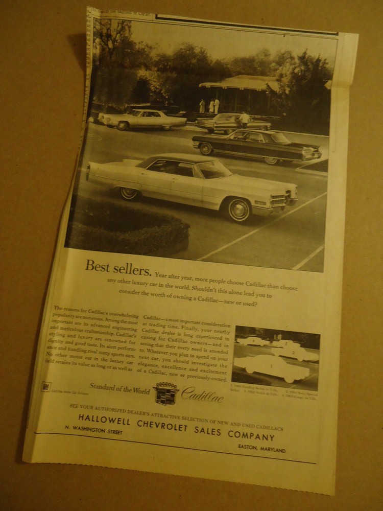 Cadillac 1966 newspaper ad
