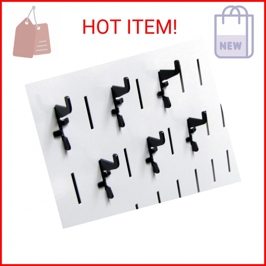Wall Control Standard Slotted Hook Pack - Slotted Metal Pegboard Hooks Pegboard