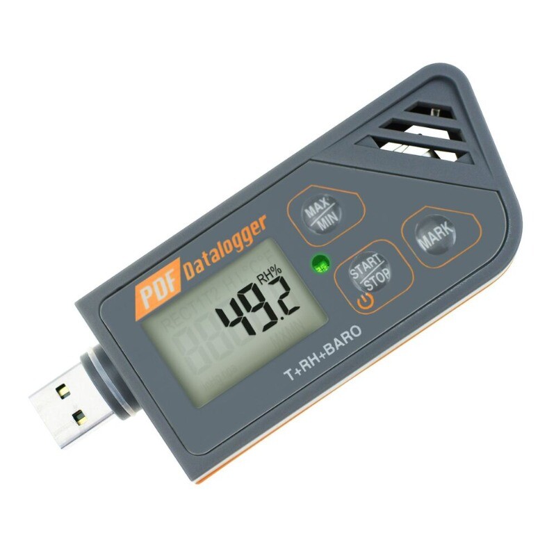 Waterproof USB Data Logger Temperature Humidity and Atmospheric Pressure