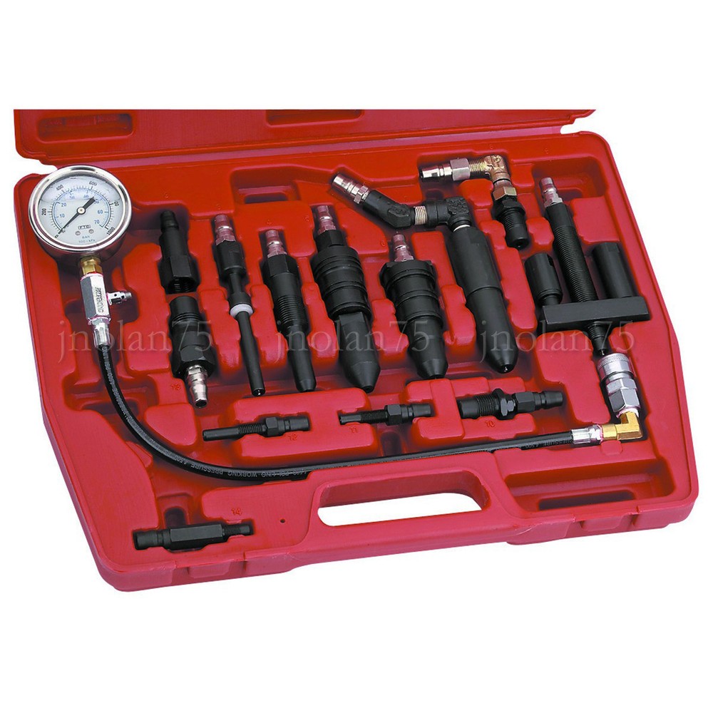 Professional Diesel Engine Compression Tester Test Set Kit 0-1000 PSI/0-70 Bar