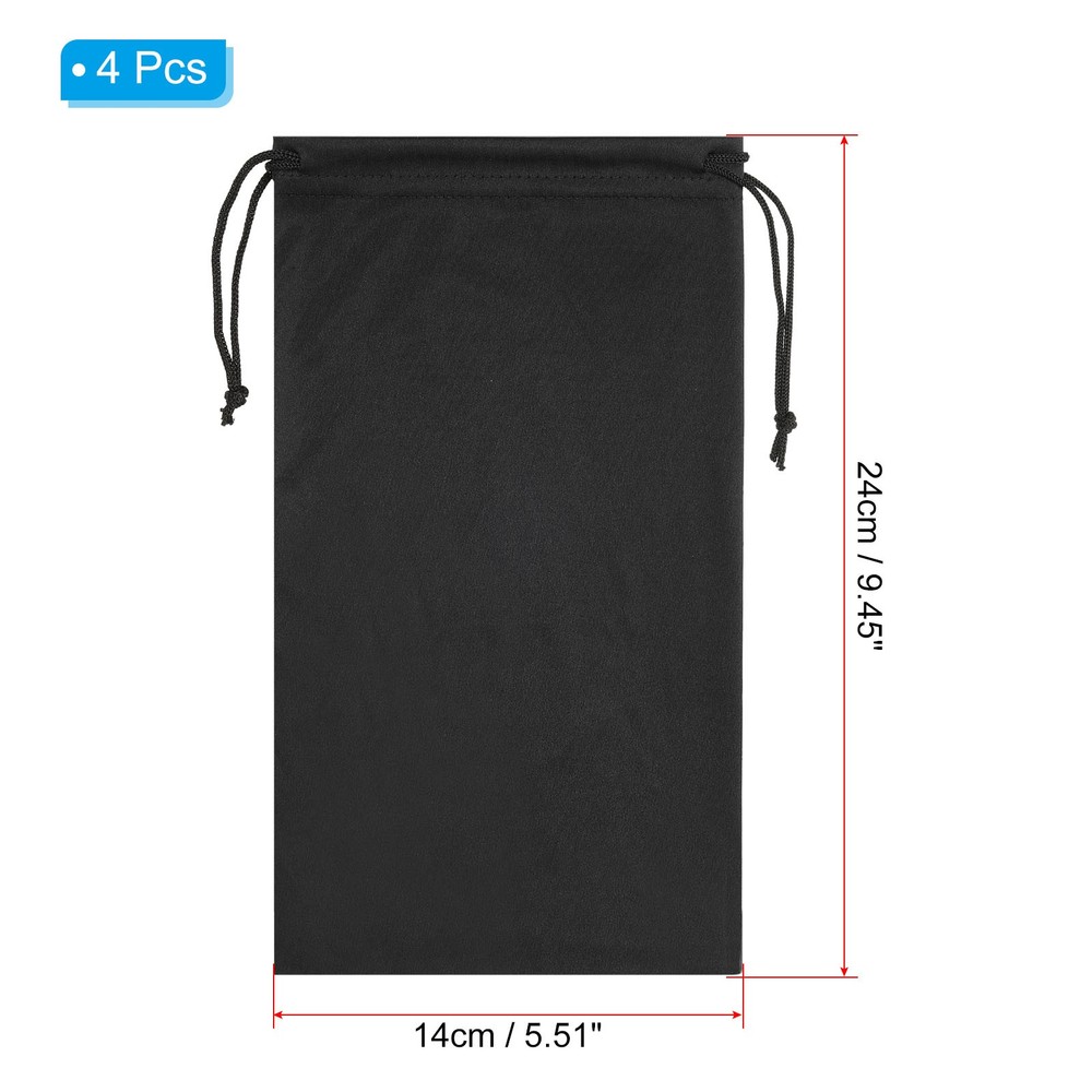Ski Goggle Bag, 4 Pack Microfiber Pouch Protective Storage Case Sleeve