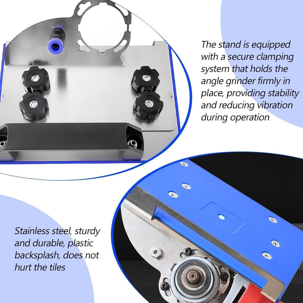 45 Degree Tile Chamfering Tool, Ceramic Cutter Angle Silver, Blue