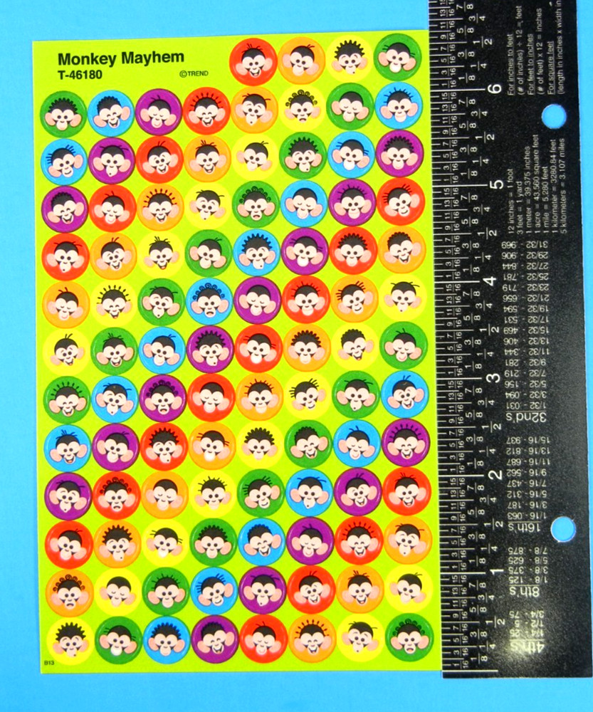 Trend Monkey Mayhem Sticker Sheet