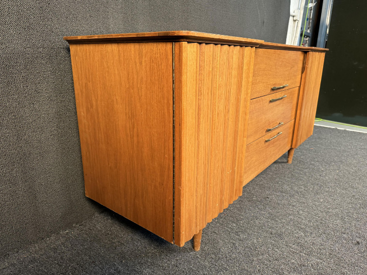 Mid-Century "Space" Series Walnut Sideboard By Young Manufacturing