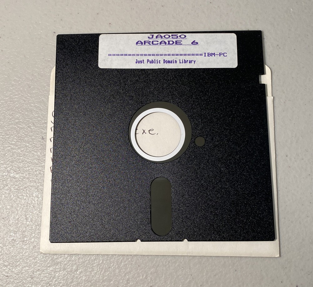 IBM-PC JA050 Arcade 6 For Just Public Domain Library 5.25"