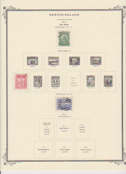 Canada Pre-Confederation Pages with Stamps