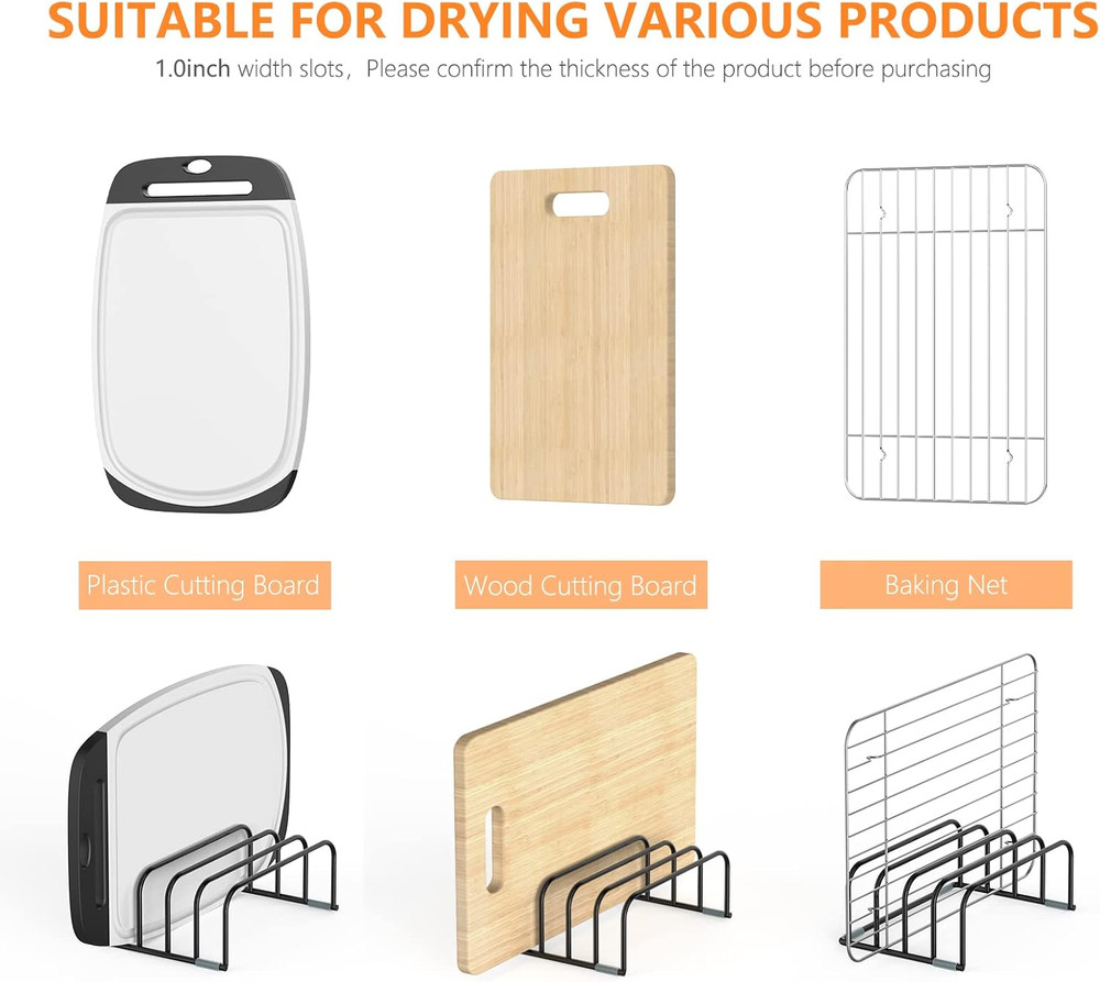 Cutting Board Storage Rack, Compact Cutting Board Organizer, Chopping Board Stor