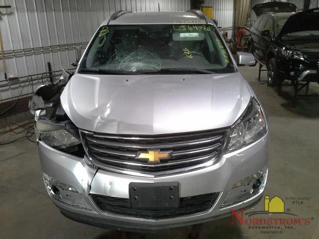 2015 Chevy Traverse Driver Front Headrest Only Gray Leather