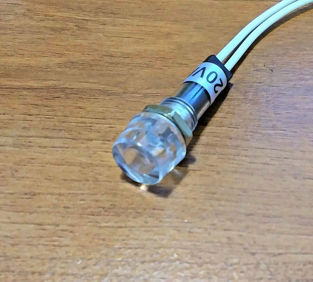 BBT Waterproof 120 volt White LED Hi-Profile Pilot Light