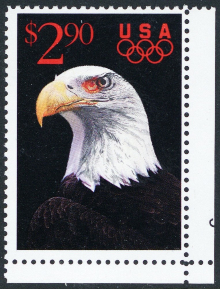 2540, Mint NH $2.90 - Massive Color Shift Error - Double Eyes -- Stuart Katz