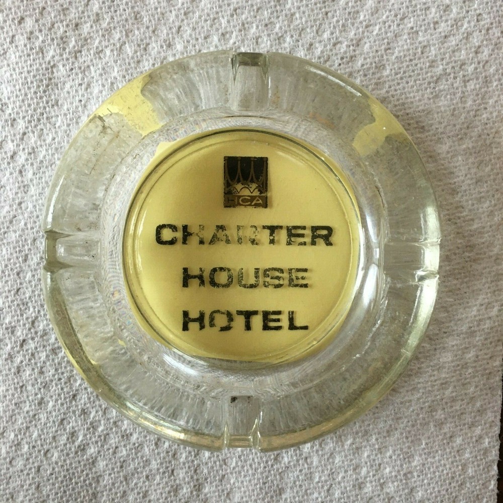 Charter House Hotel Glass Ashtray