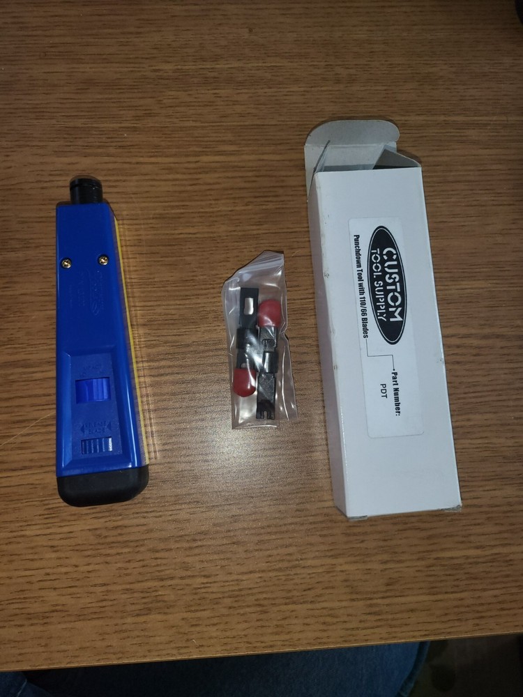 Platinum Tools 13107C PRO Punchdown Impact Tool with 110 & 66 EZ-Data Cut Blade