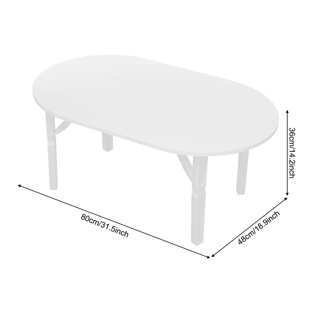 Max 44.09lbs Coffee Table 80*48*36cm Foldable Small Table Portable Coffee Table