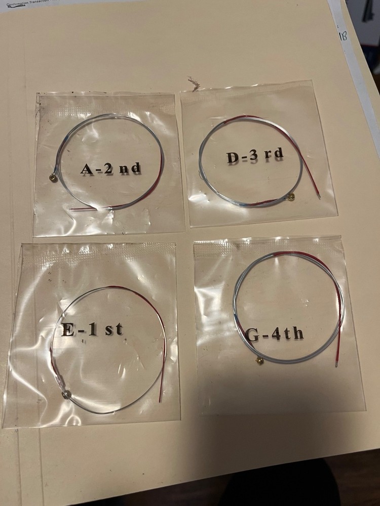 Violin Strings Full Set(G-D-A-E), Universal Steel Strings (New)