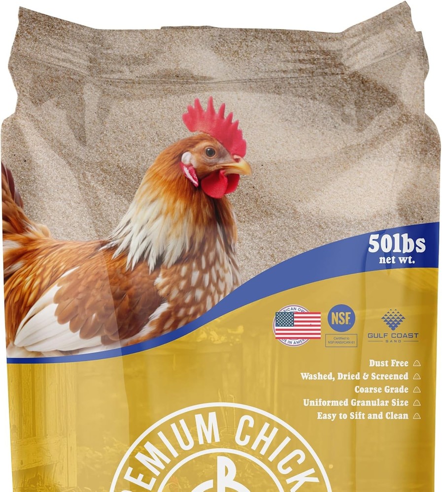 50 Lbs (2-Pack) – Dust-Free, Odor-Control Bedding for Chicken Coops, Nesting Box