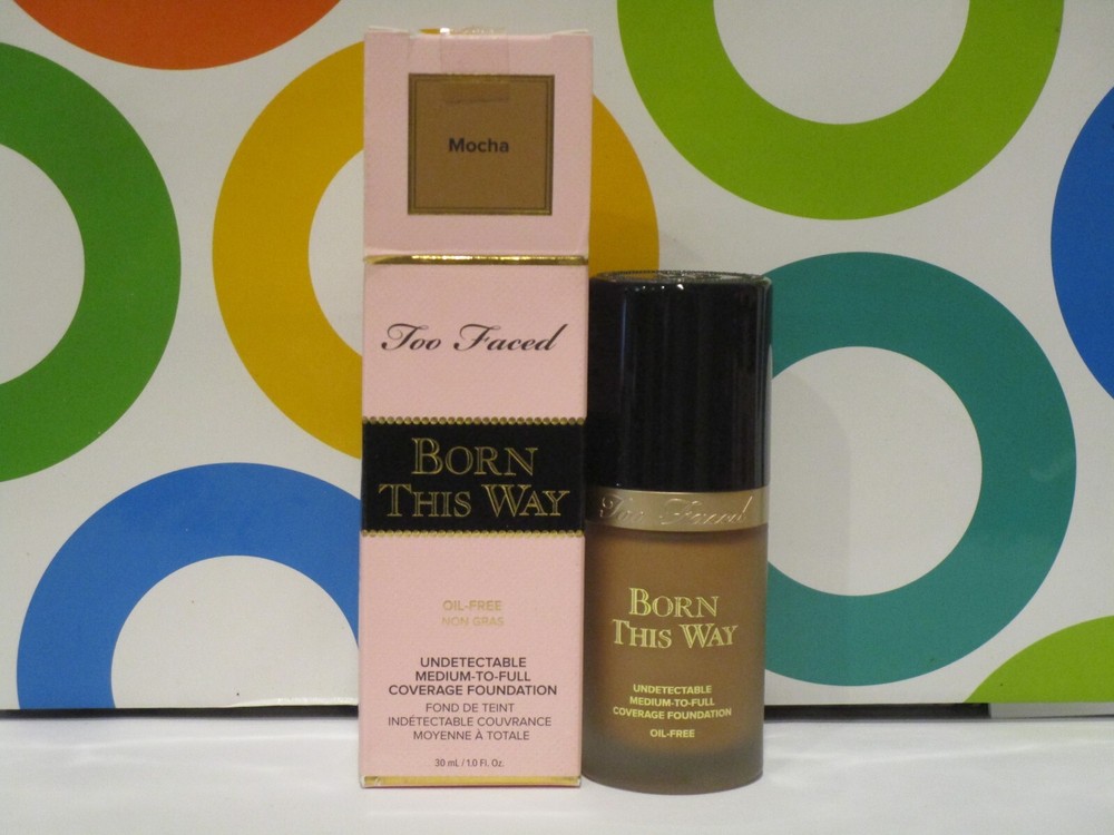 TOO FACED ~ BORN THIS WAY UNDETECTABLE COVERAGE FOUNDATION ~ MOCHA ~ 1.0 OZ
