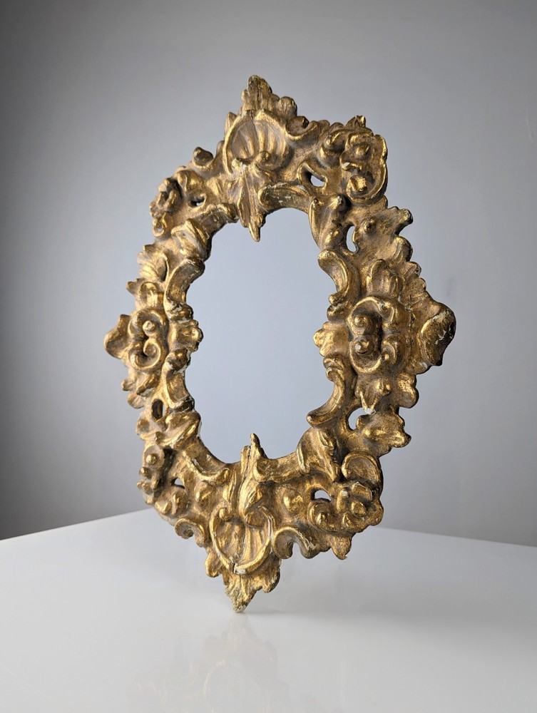Antique Gold Plated Wood Frame