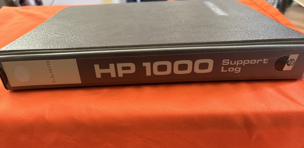 Hp 1000 Support Log Manual Used