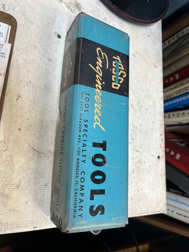 vintage industrial cardboard box from Tosco tools