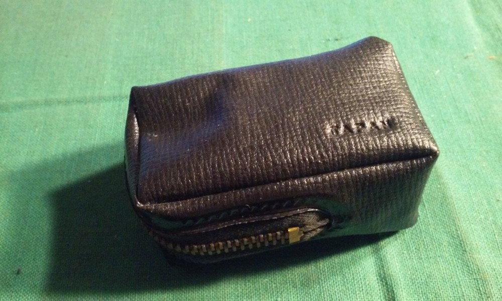 Vintage VOSS Camera Folding Flash Bulb Gun Attachment With Black Vinyl Case