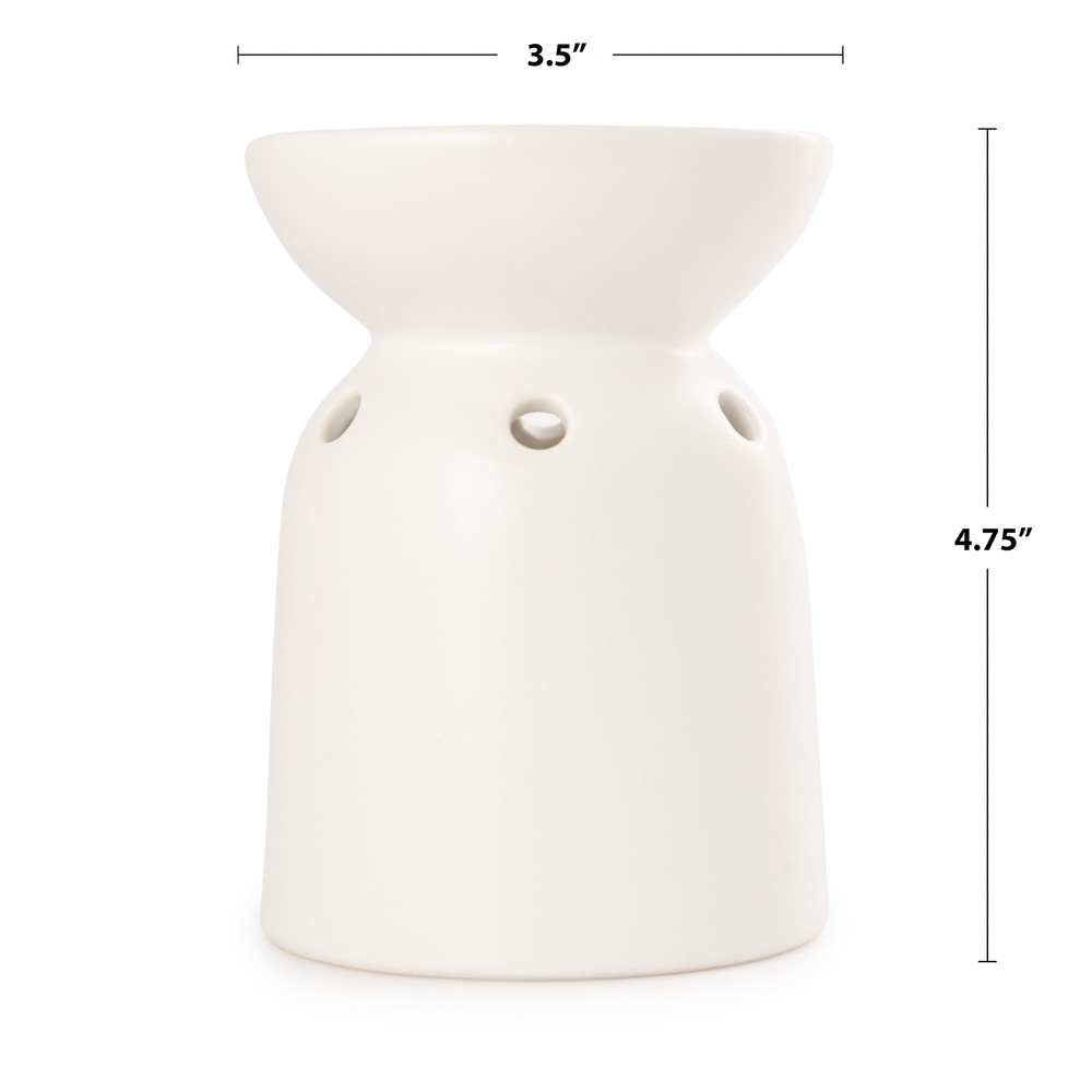 Mainstays Tealight Ceramic Warmer, White, 1 Pc