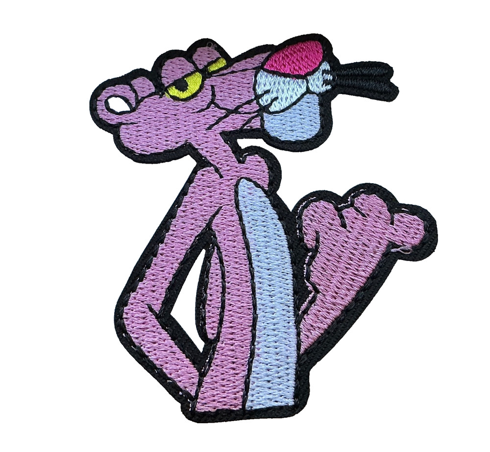 PINK PANTHER - Embroidered Iron-On Patch