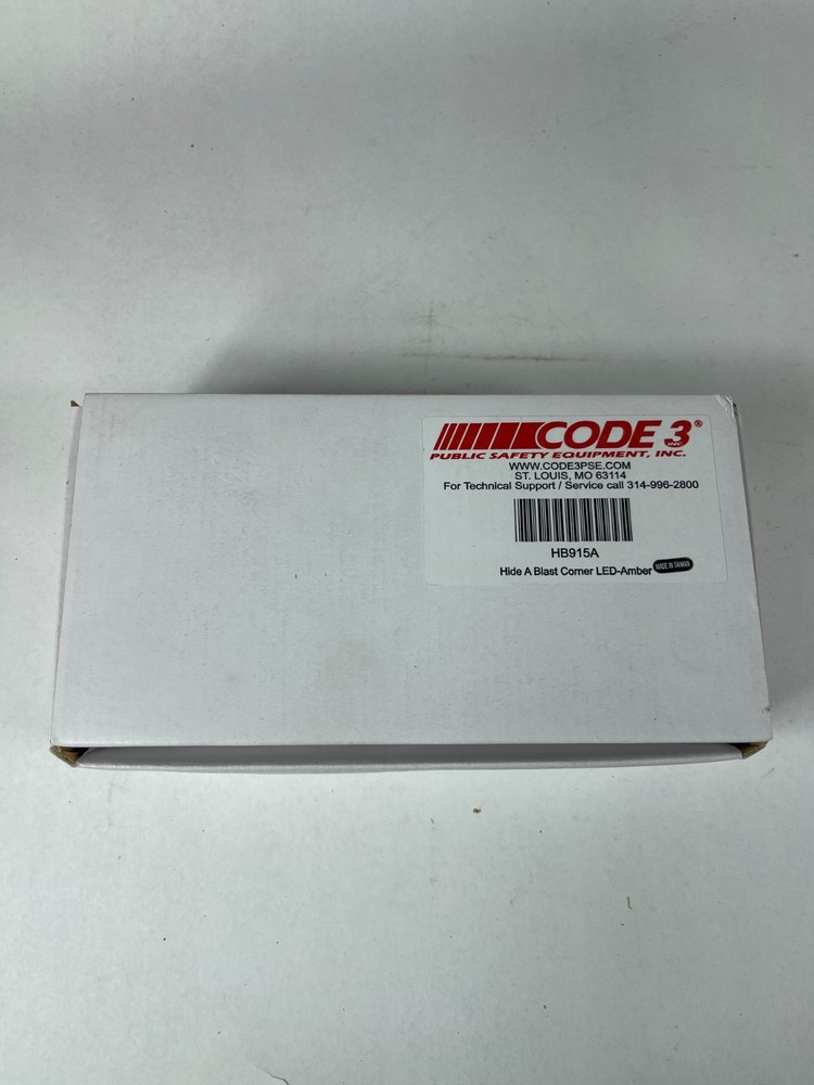 Code 3 HB915A Hide-A-Blast Corner LED Amber Strobe Warning Light