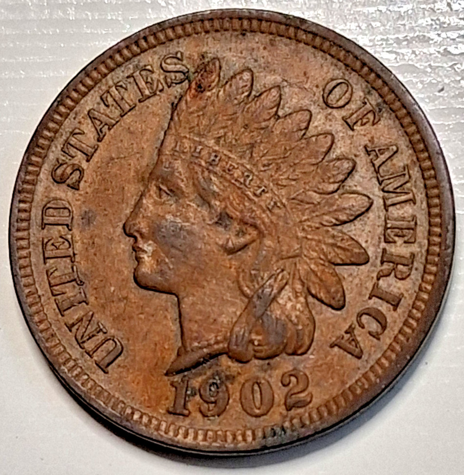 1902 Indian Head Cent Penny