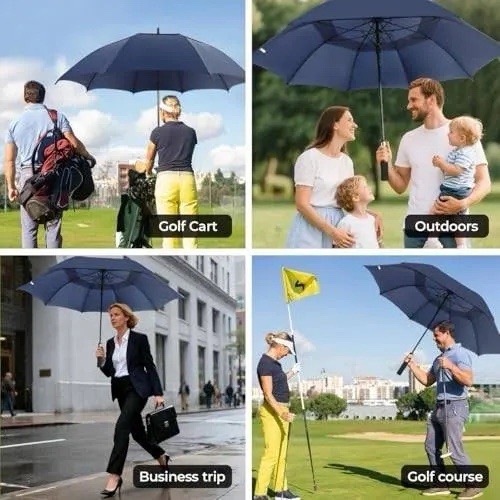 LLanxiry Extra Large Windproof Golf Umbrella 68 Inch.