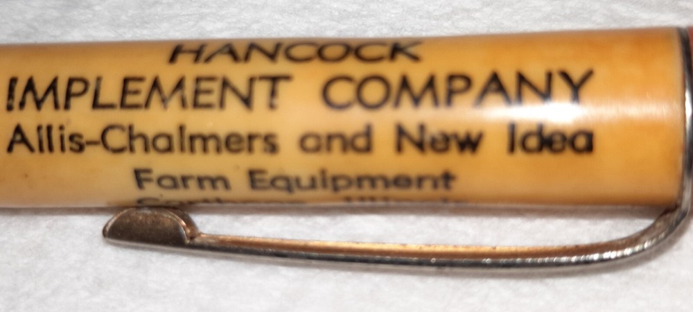 "STUDEBAKER/ALLIS-CHALMERS&NEW IDEA*Hancock Implement Company*Carthage,IL"Pencil
