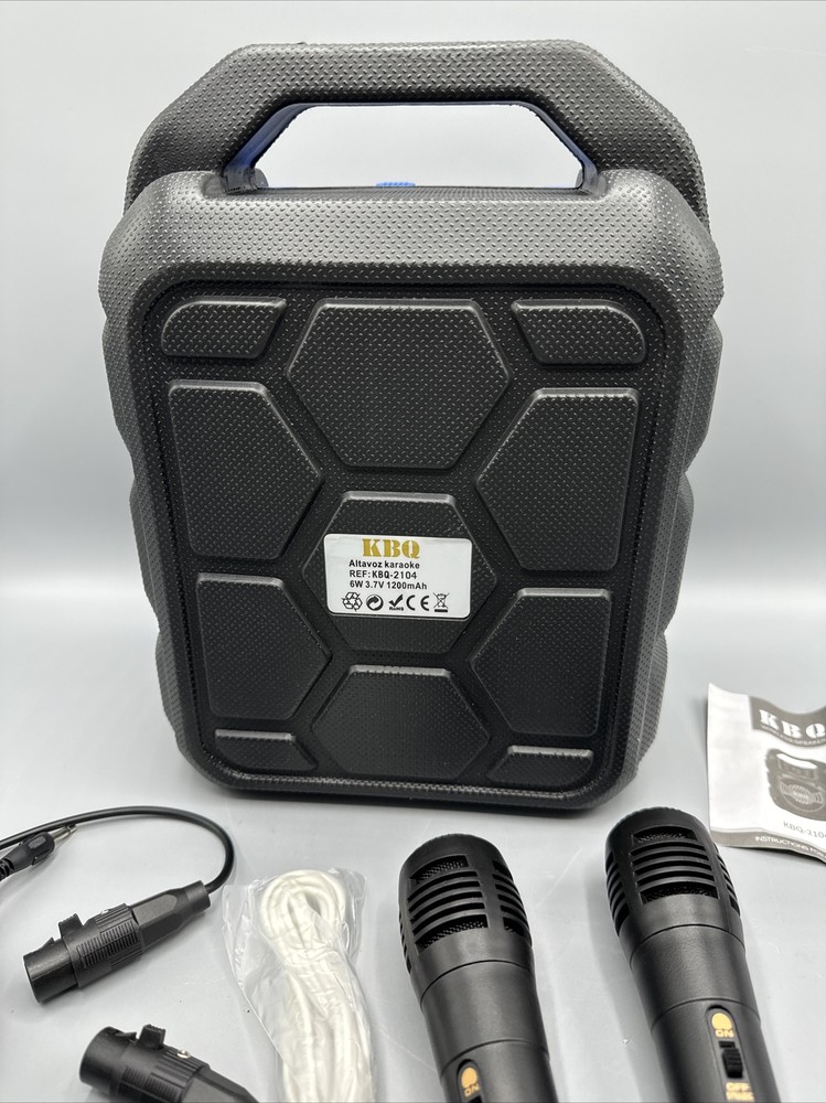 Karaoke Machine for Kids, Bluetooth with 2 Microphones